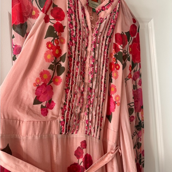 Farm Rio: HEART IVY SCARF LIGHT PINK MAXI DRESS - Picture 5 of 11